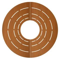 Factory Supply Round Rust Color Corten Steel Roadway Safety Tree Grate