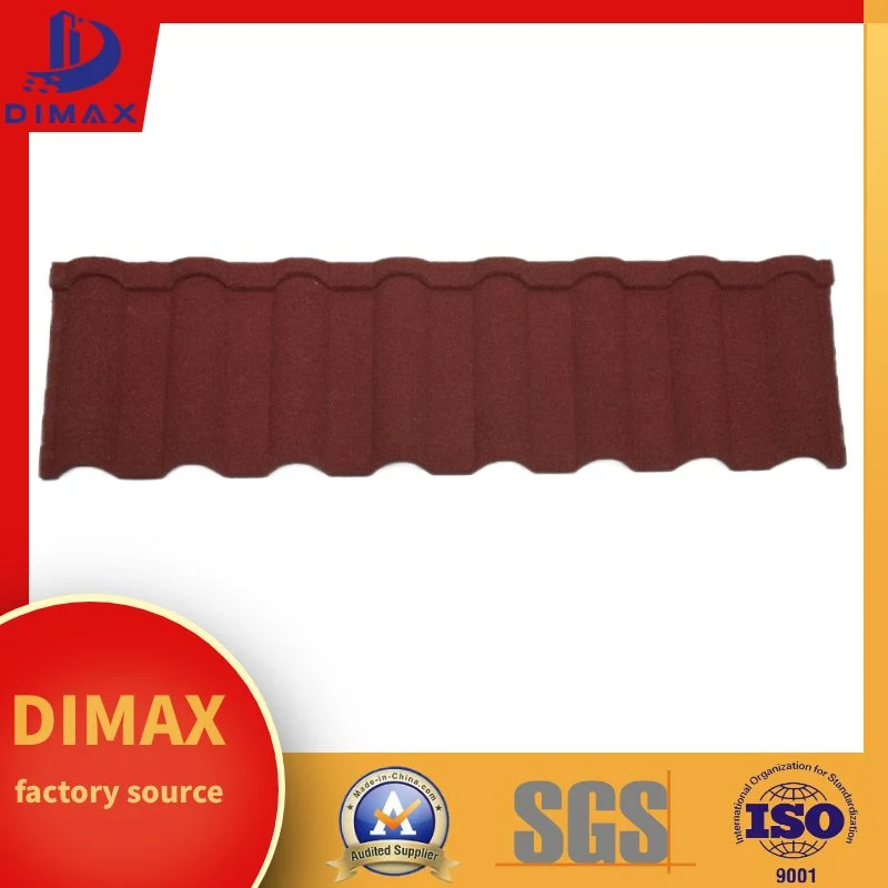 Fireproof Roofing Wall Building Material Colored Stone Coated Galvalume Steel Roof Tile