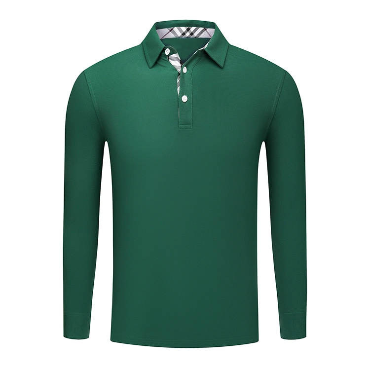 Fashion Long Sleeve Sport Polo Shirt for Men