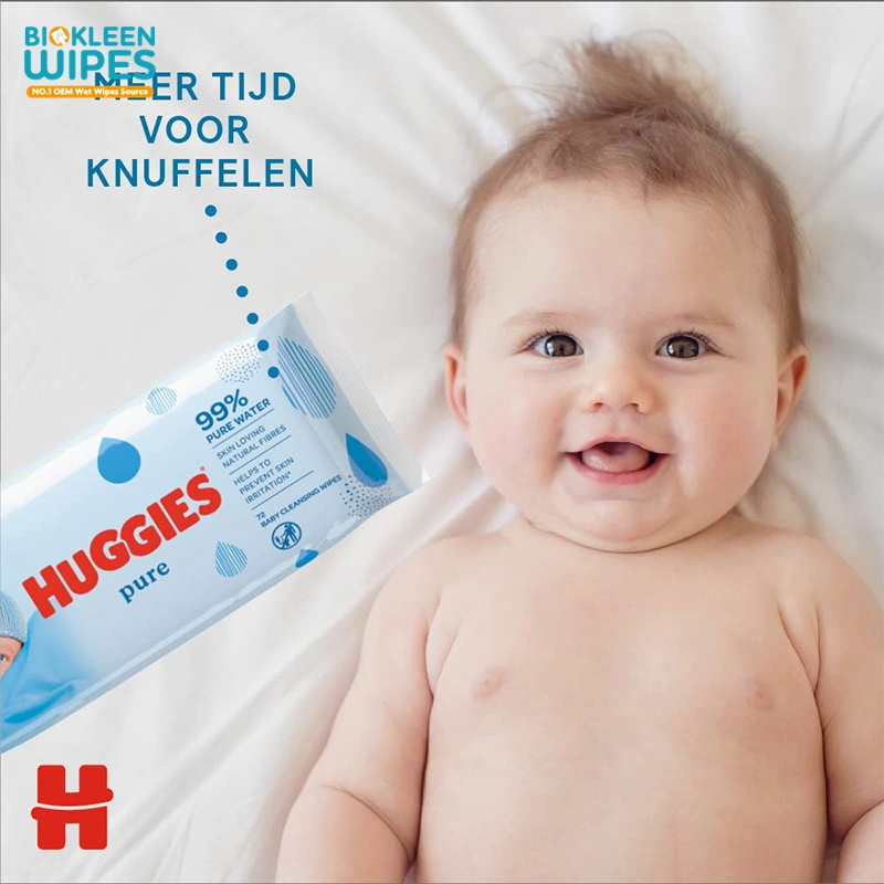 Biokleen Custom Vitamin E Mouth Cleaning Disposable Biodegradable Baby Салфетки для очистки мягкой упаковки салфетки для очистки влажных салфеток для детей