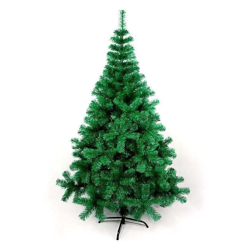 Plástico miniatura branco verde artificial decorações de Natal Tree