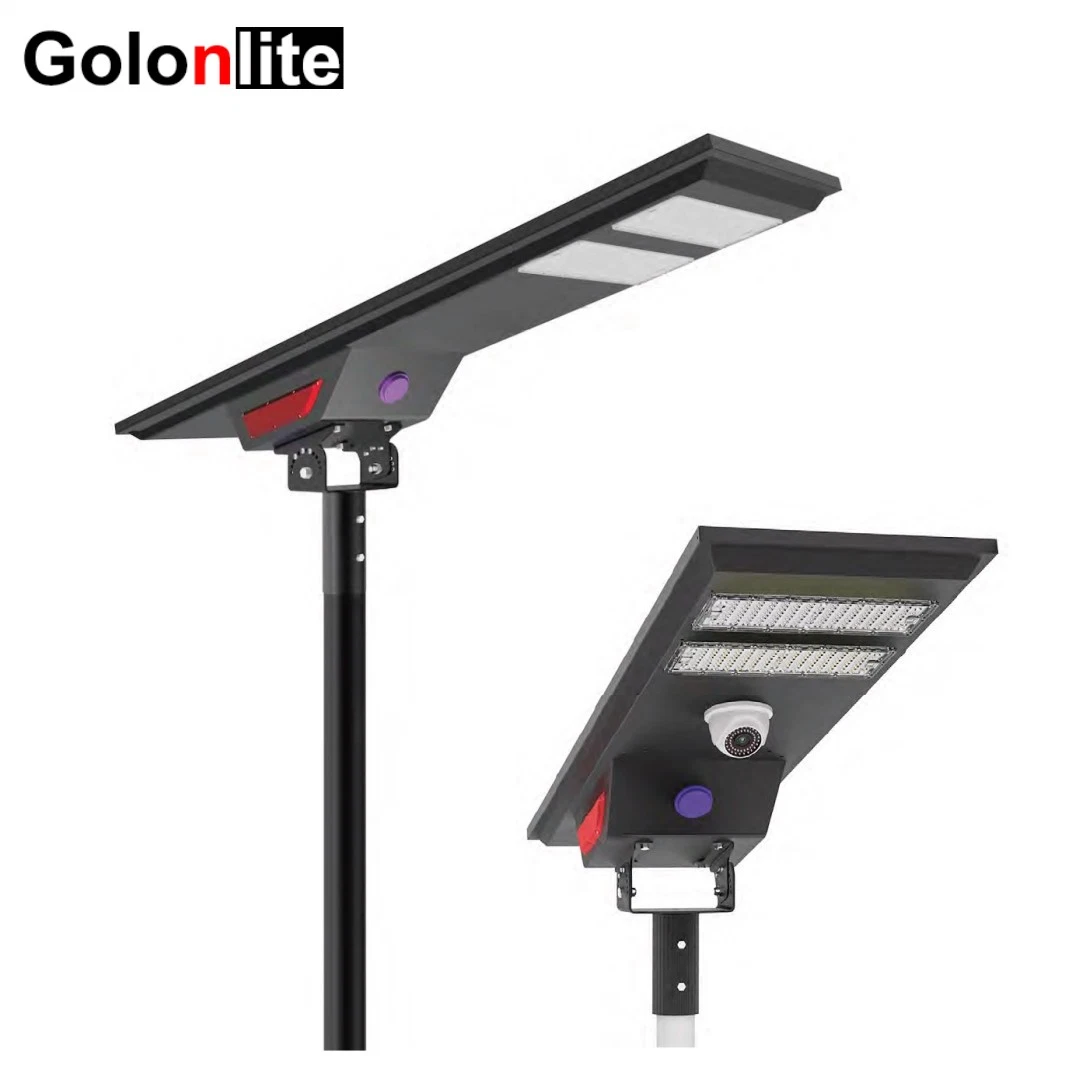 Nouveau tout-en-un intégré aluminium Waterproof Road Garden LUMIÈRE solaire de rue LED avec capteur de mouvement batterie au lithium