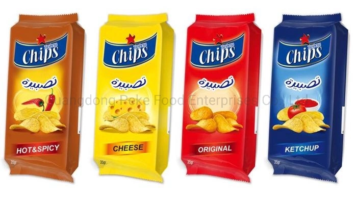 Food-Snack-Chip-60g Tray Package Produced by Chips Machine