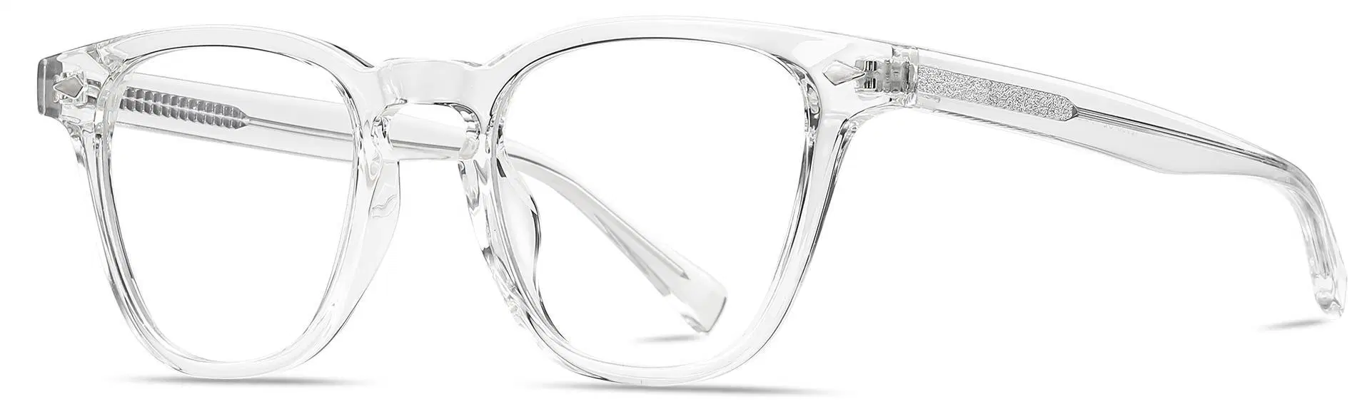 Narrow Size Square Frame with Silver Metal Pin Anti-Glare & Anti-Scratch Lens Coating Tr90 Women Optical Glasses