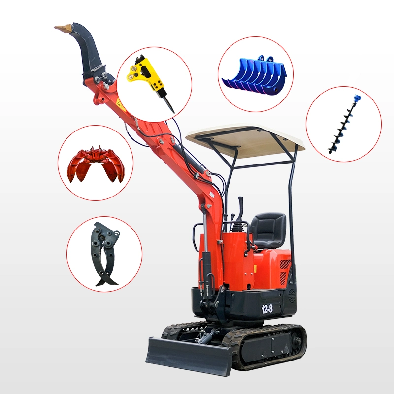 CE EPA Mini Digger 1000kg Bagger miniexcavadora miniexcavadora de 1 tonelada los precios bajos que SD para la venta con el accesorio