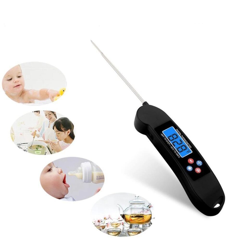 Cooking Food Meat Thermometer Digital Probe BBQ Grill Instant Read with Backlight Wbb10126