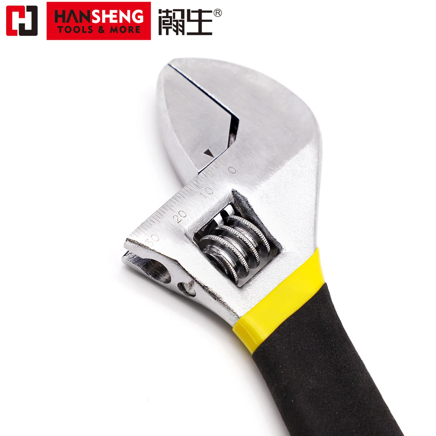 Professional Hand Tool, Made of CRV, High Carbon Steel, Chrome Plated, Hardware Tools, Adjustable Wrench