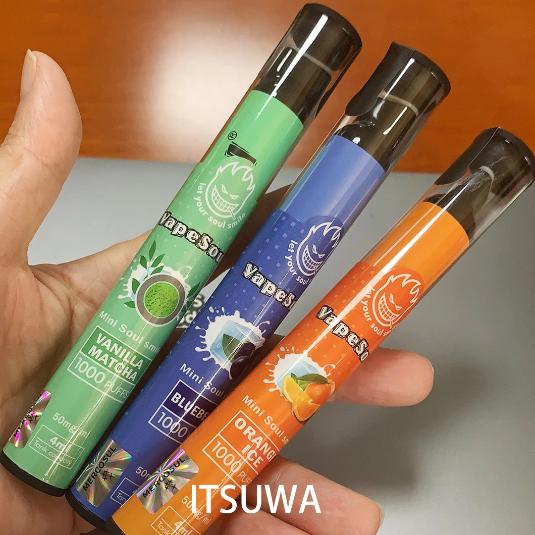 Ituwa Vapesoul desechables VEP E-Sigara Doblemint Energy VAPE Cigarros electrónicos Vaper Puff Desposable Shenzhen VAPE dulce Puff