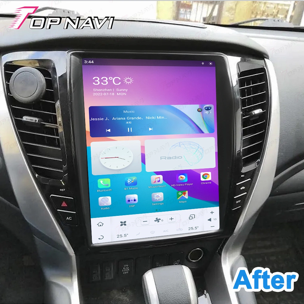 IPS Touch-kompatibler Bildschirm Autoradio für Mitsubishi Pajero Sport 2016 2017 2018 2019 2020 2021 4+64 GB GPS Android Audio-Multimedia-Player