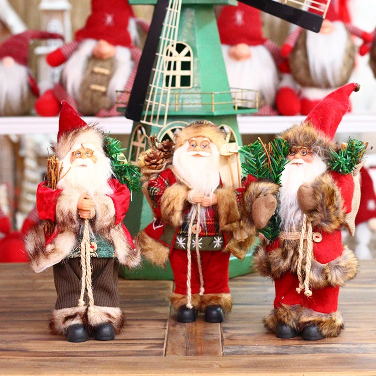 Christmas Santa Claus for Holiday Wedding Party Decoration Ornament Craft Gifts