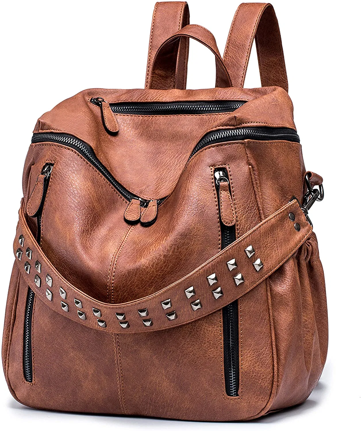 Женщин PU кожа рюкзак кошелек с откидным верхом дамы моды повседневный поездки большие школы взять на себя сумки