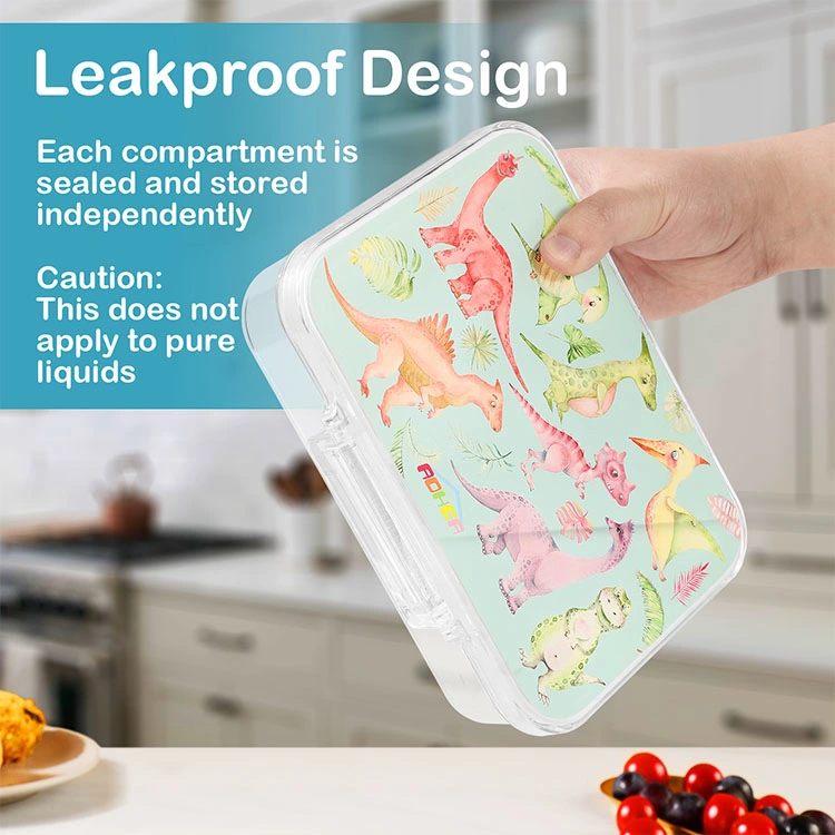 Aohea Leak-Proof portátil de armazenamento de alimentos contentor Lunch Box 4 5 6 Porta Lancheira Bento Lancheira Dropshipping Lunch Box