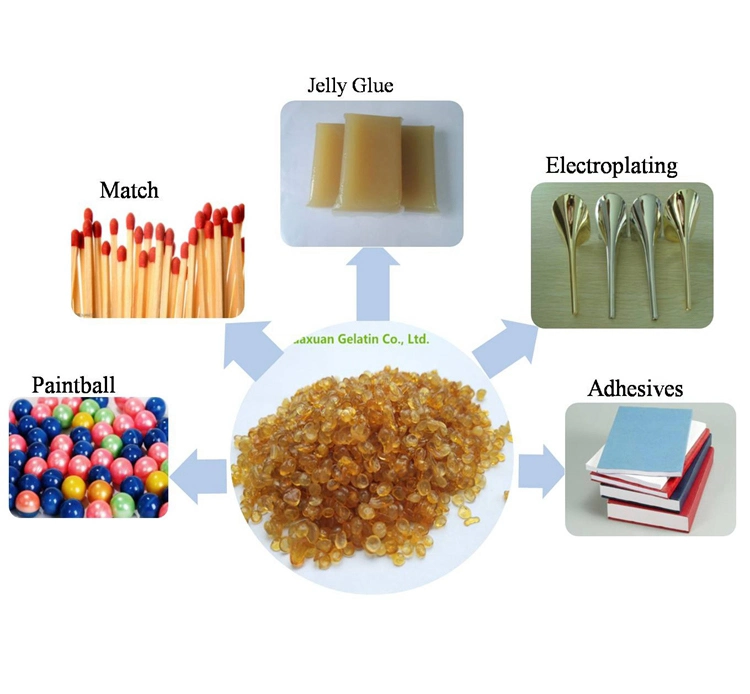 جيلاتين صناعي متعدد الحبيبات للمطابقة والاستخدام الصناعي الآخر