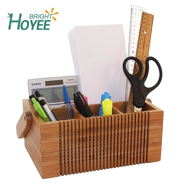 Restaurant Reusable Bamboo Knife Case Tool Storage Box with Handle