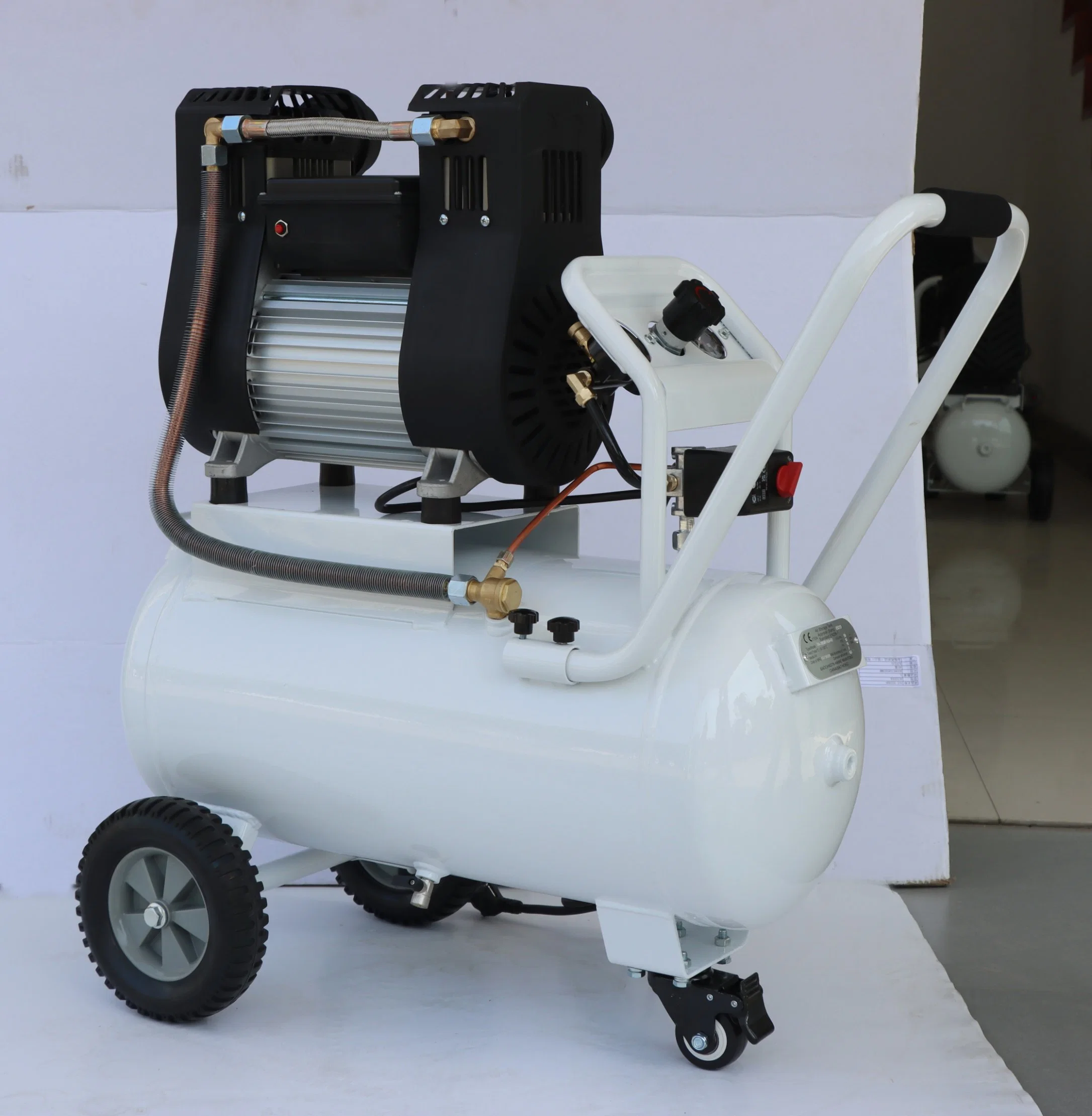 Oil-Less Silent High-Pressure Compact Air Compressor, Industrial Air Compressor, 3.0 HP 50L Air Compressor