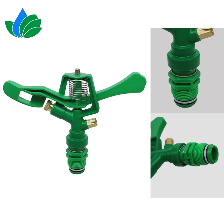 Garden Agricultural Spray Irrigation Tool boquilla metálica rociador giratorio de 360° Riego