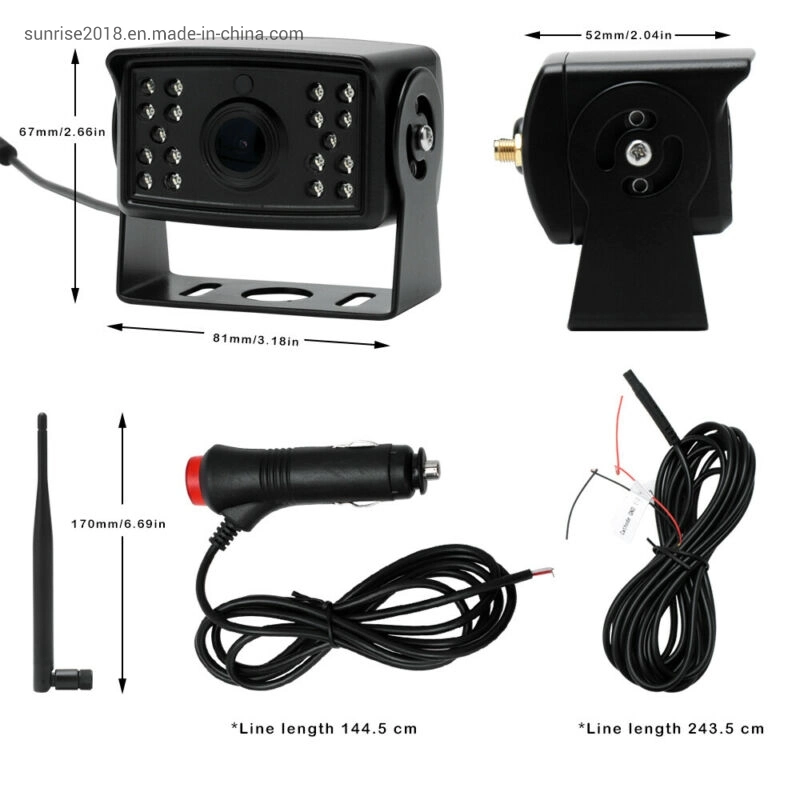 7 Inch Digital Wireless Monitor with 2.4G Camera Car WiFi Security System