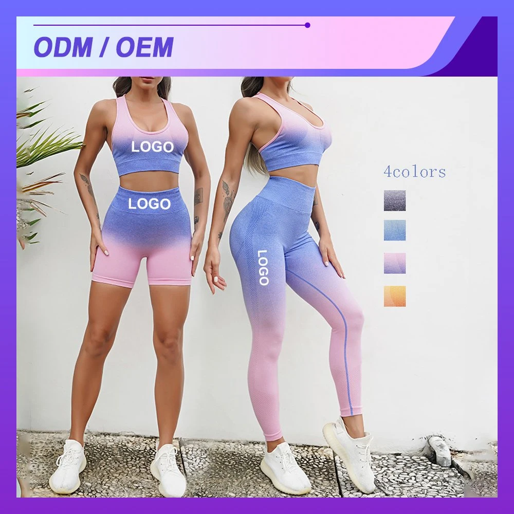 Tie Dye Seamless Yoga Set Women Gym Clothing 2 Piece Set Fitness Suit Female Clothes Workout Sport Set Women's Tranksuit Apparel