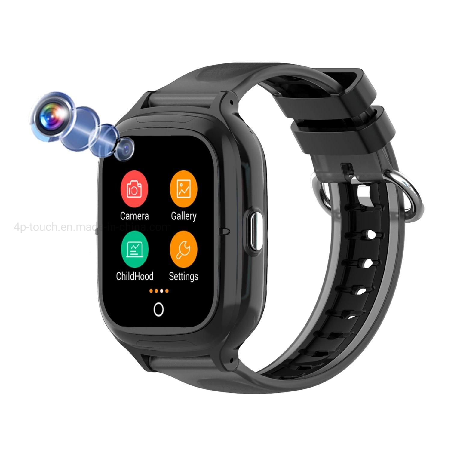 2023 4G IP67 Waterproof Teenagers Video Call Kids GPS Watch with Sos Call Listen-in Feature for Fitness Tracking D55