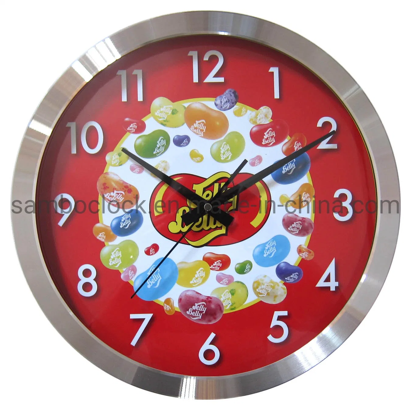 Round Promotional Gifts Metal Aluminum Wall Clock with Logo