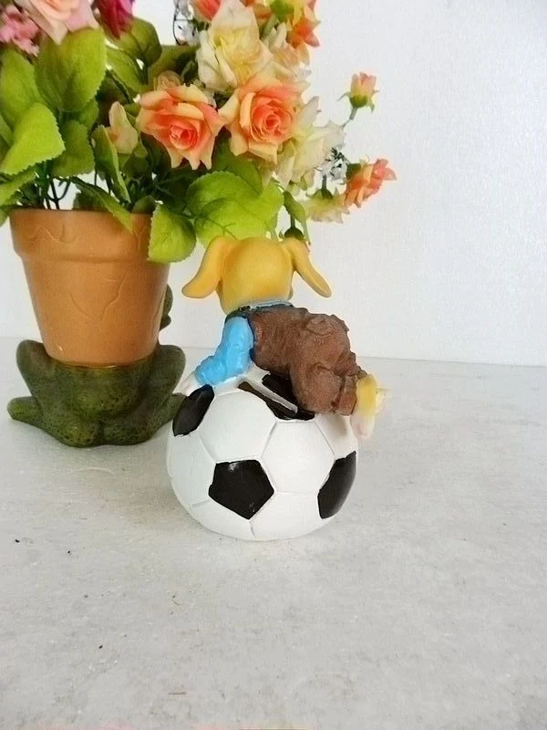 Basketball Money Box Funny Small Dog Toy Home Decor