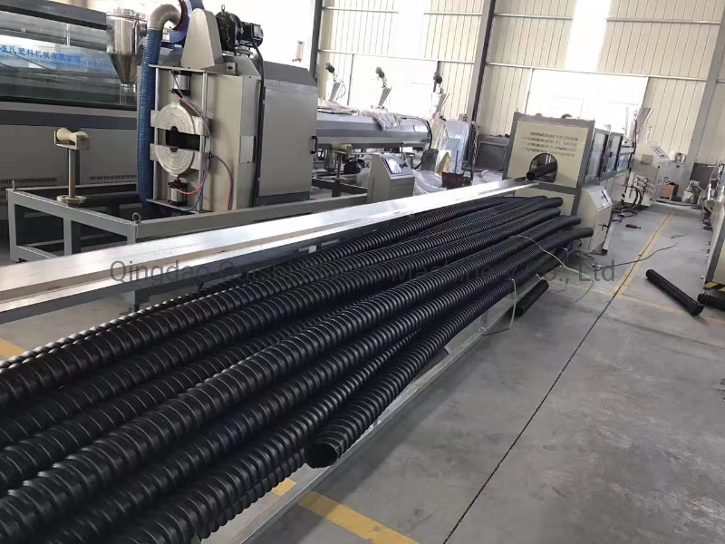 Prestressed Plastic Corrugated Bridge Prestressed Ribbed PE Corrugated Flat Pipe Extrusion Machine