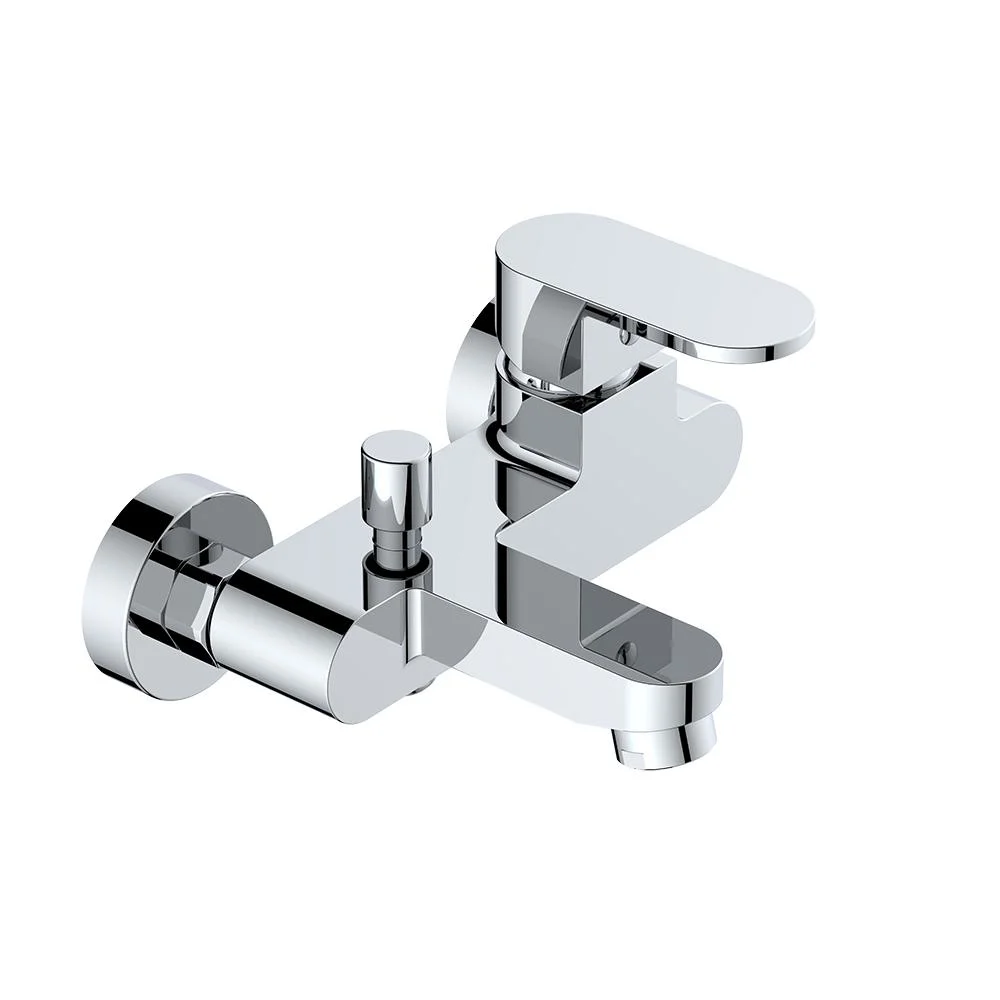 Deck Mounted Brass Water Mixer Tap Plated Chrome Basin Taps Kitchen Mixer Faucet