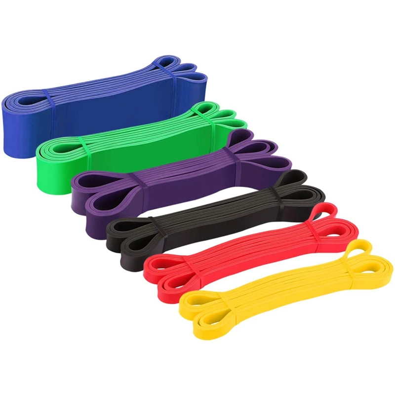 8pcs Widerstandsband Loop für Heimfitness, Krafttraining, Physiotherapie, Naturlatex Trainingsbänder