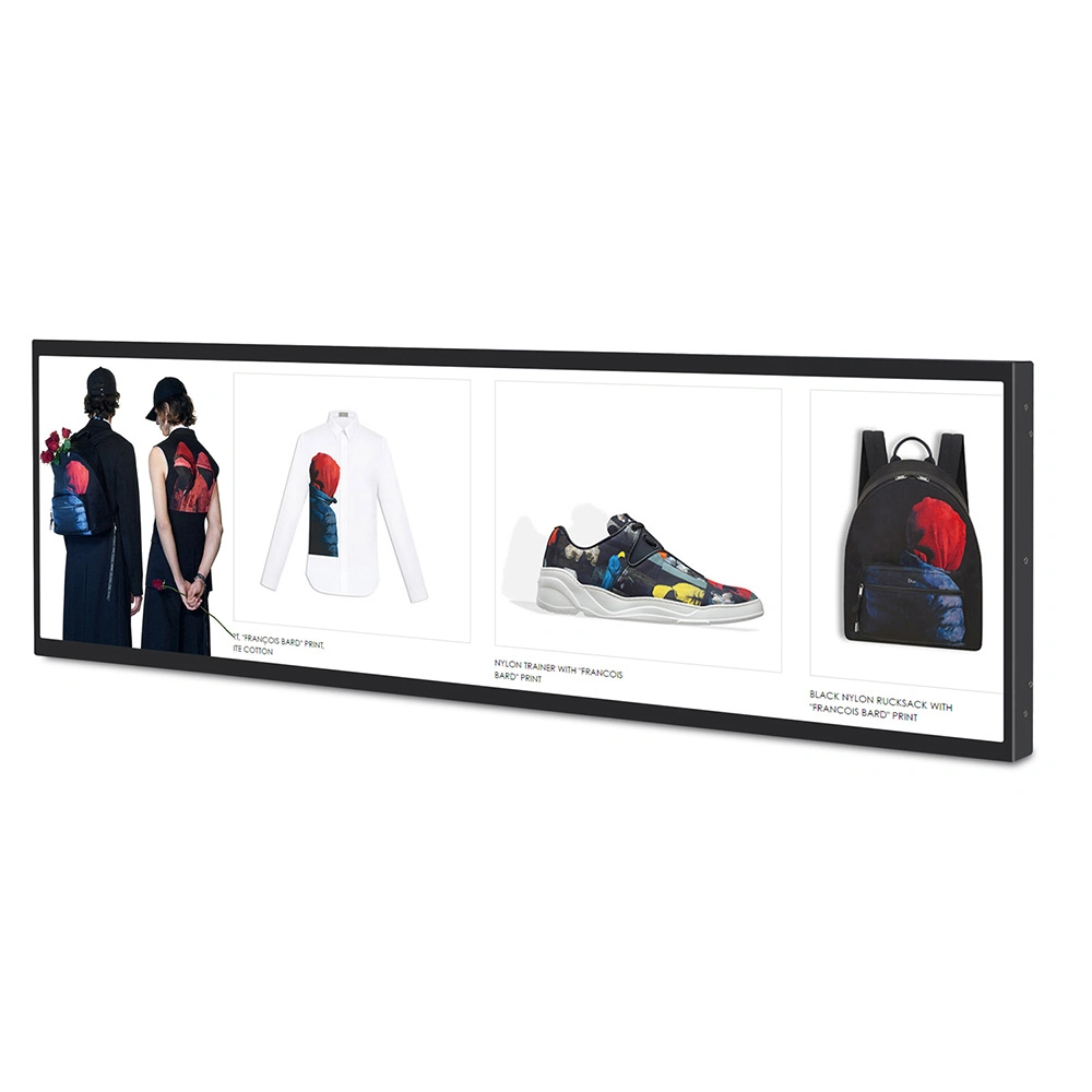 28.5 Inch Digital Shelf Edge Advertising Screen LCD Stretched Digital Signage