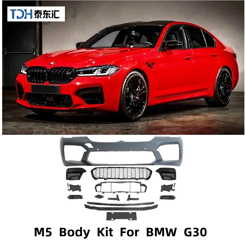 5 Series G30 G38 Upgrade to F90 M5 Style Body Kit with Bumper Head Light Rear Diffuser 5s G30 G38 M5 Auto Facelift Parts