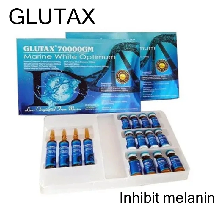 Italia Marca Glutax 2000Gs Glutax 70 000GS Glutax 2 000 000 GS Glutax 1 800 000GS Blanqueamiento de la piel Glutatión Anti-Aging Inyección