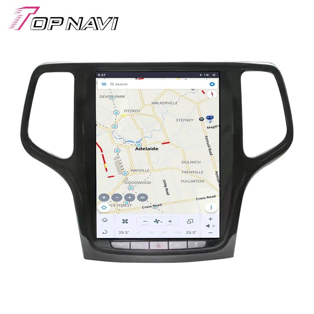 Haut-parleurs de voiture Android 11 4+64G de 10.4 pouces pour Jeep Grand Système de navigation Cherokee 2014 2015 2016 2017 2018 2019