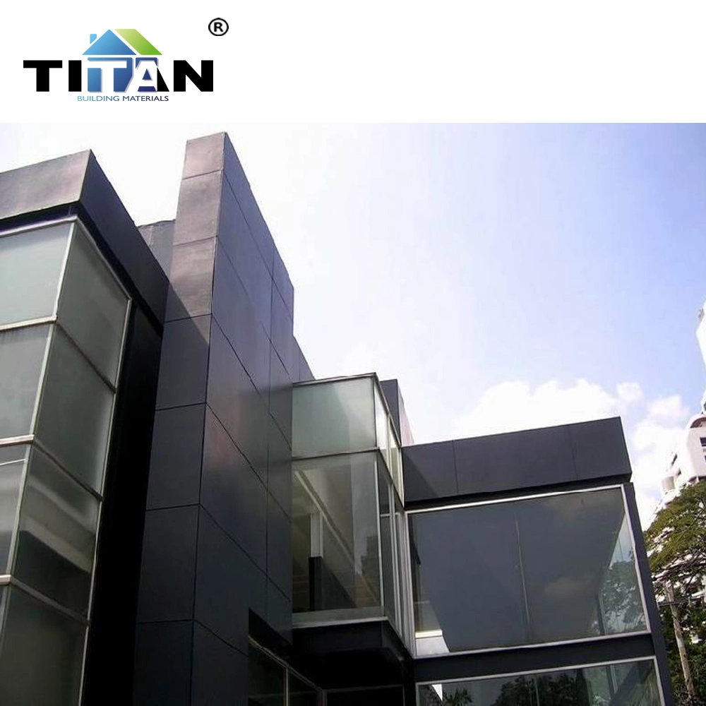 Titan Wall Panel Grey Color Fibre Cement Board Guangzhou 12mm