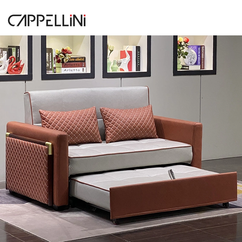 Современный стиль металлической раме складной ткани диван-кровать в гостиной мебель для хранения складные диваном-кроватью