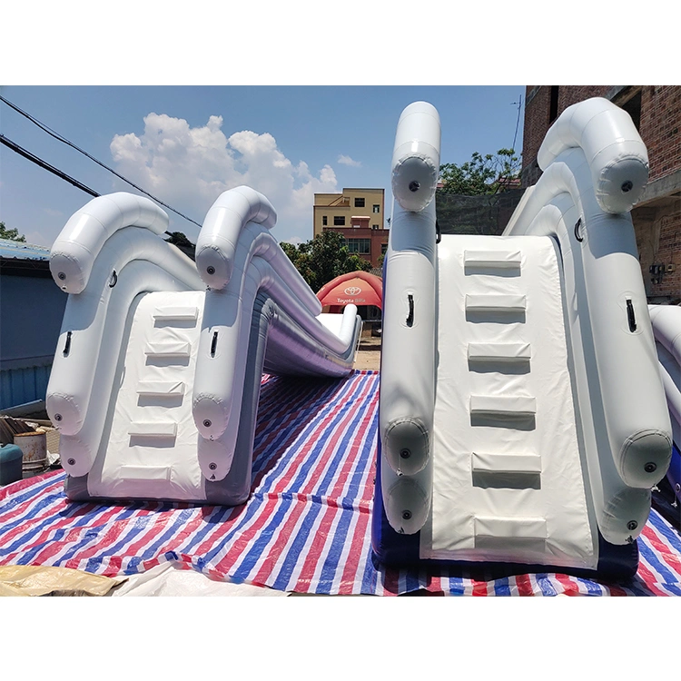 Fun Inflatable Slides Water Park 0.9mm PVC bâche bateau gonflable Diapositives