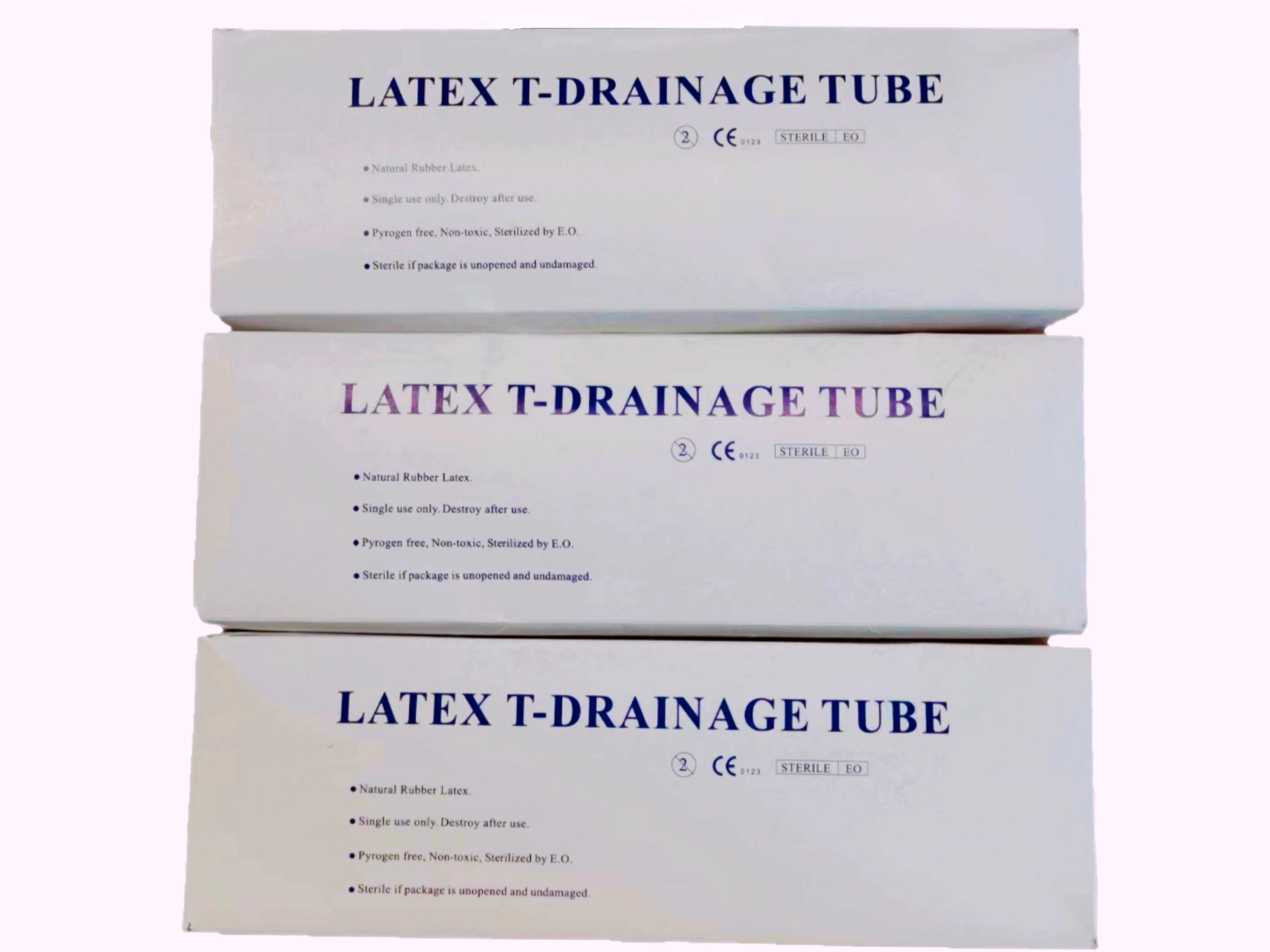 Tubos de drenaje quirúrgico de látex desechables de forma T Drenaje quirúrgico del tubo de látex látex y silicona para el drenaje postoperatorio