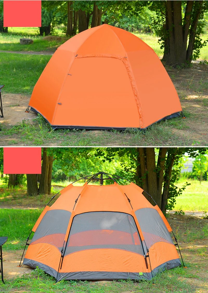 4-5 Personas Tienda portátil resistente al agua y Windproof automático para el senderismo, la Familia Camping Instant Pop up Tienda Tienda del campamento de gran capacidad Wyz Domo15118