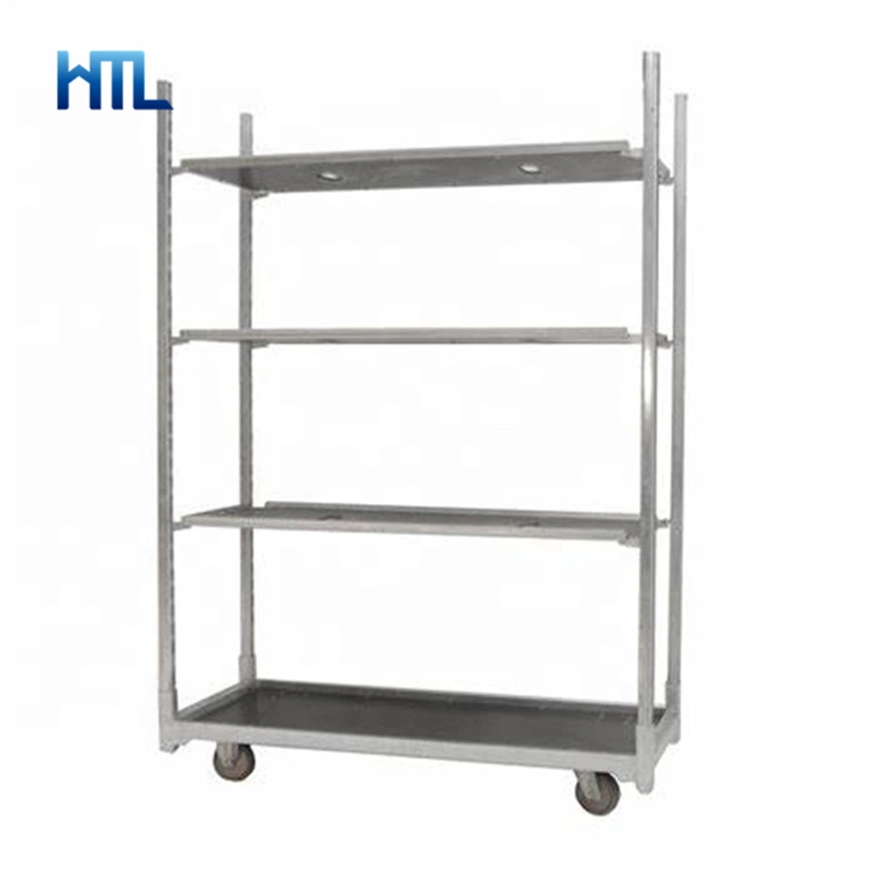 Metal Galvanized Greenhouse Transport Danish Trolley Price for Nursery Use