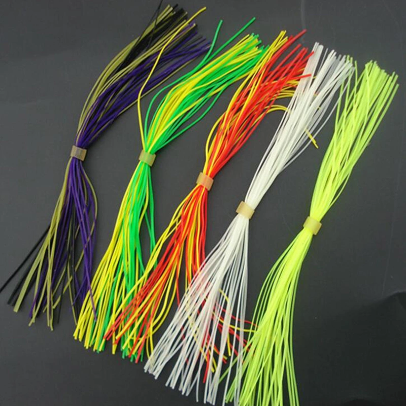 Fly Fishing Jigs 30strands Skirts Fish Bait Silicone Lures Mixed Color