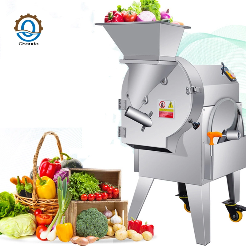 Commerce automatique de légumes Carrot de pommes de terre concombre machine de coupe d'oignons légumes Fraise