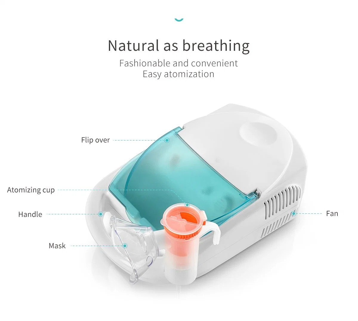 Compression de gaz Micro Mesh pour l'Hôpital d'atomiseur et à la maison