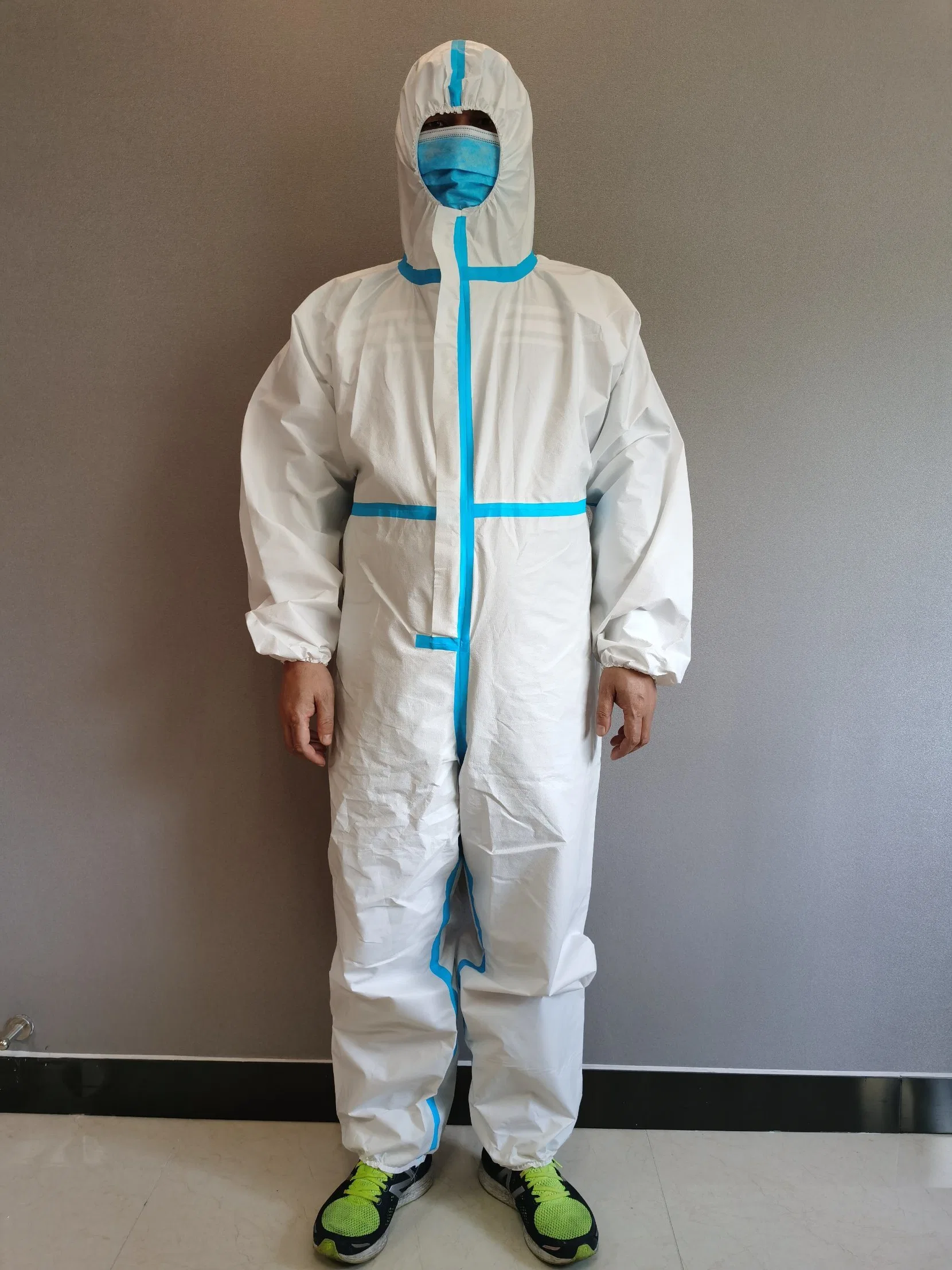 Professional Factory Price Anti-Bacterial Safety Coverall Disposable Protective Clothing Suit Uniform Non-Woven Protective Clothing Overall