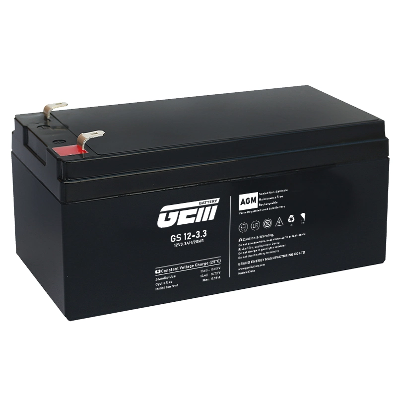 ONDULEUR GEM 12V 3,3ah 6-FM-3.3 AGM batterie au plomb CCTV Batterie d'éclairage d'urgence de la caméra