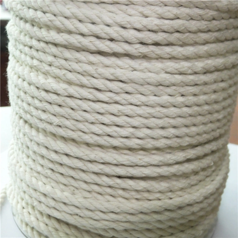 High Quality Polyester Macrame Cord 3mm 4mm 5 mm Single Strand Cotton Twisted Braided Rope