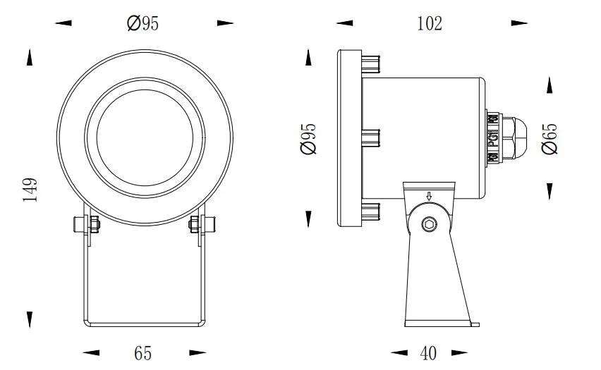 6W SS316L IP68 LED-Pool unter Wasser Spot-Lampe CE und RoHS