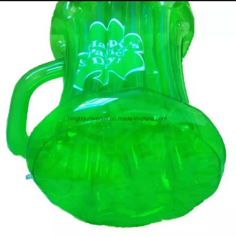 Decorative Green Patricks Day Inflatable Cold Beverages Drinks Ice Bucket