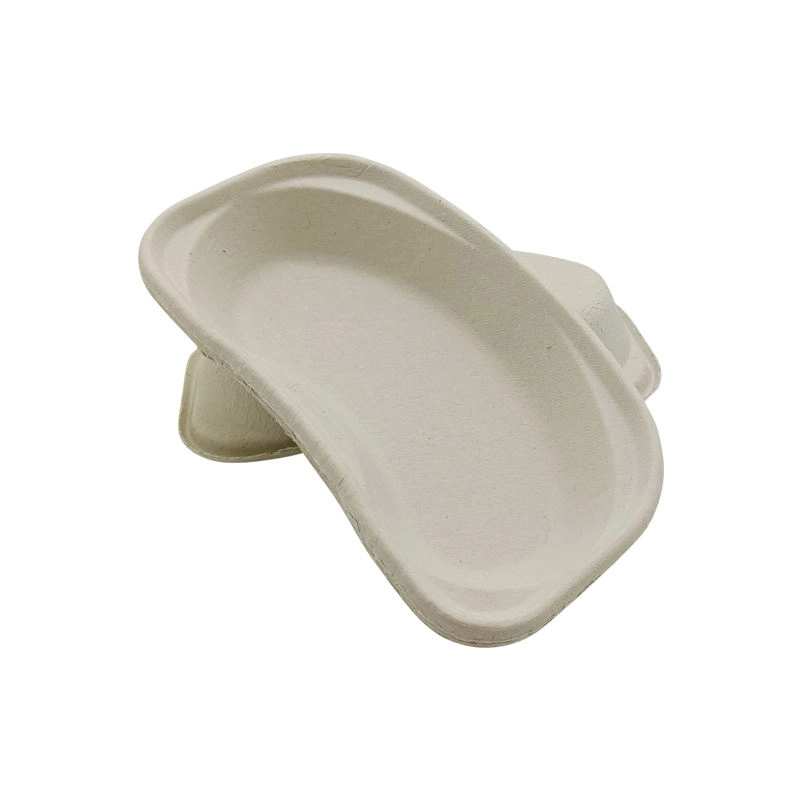 Disposable Trays Biodegradable Basin Disposable Carton Kidney Dishes Kidney-Shape Plate