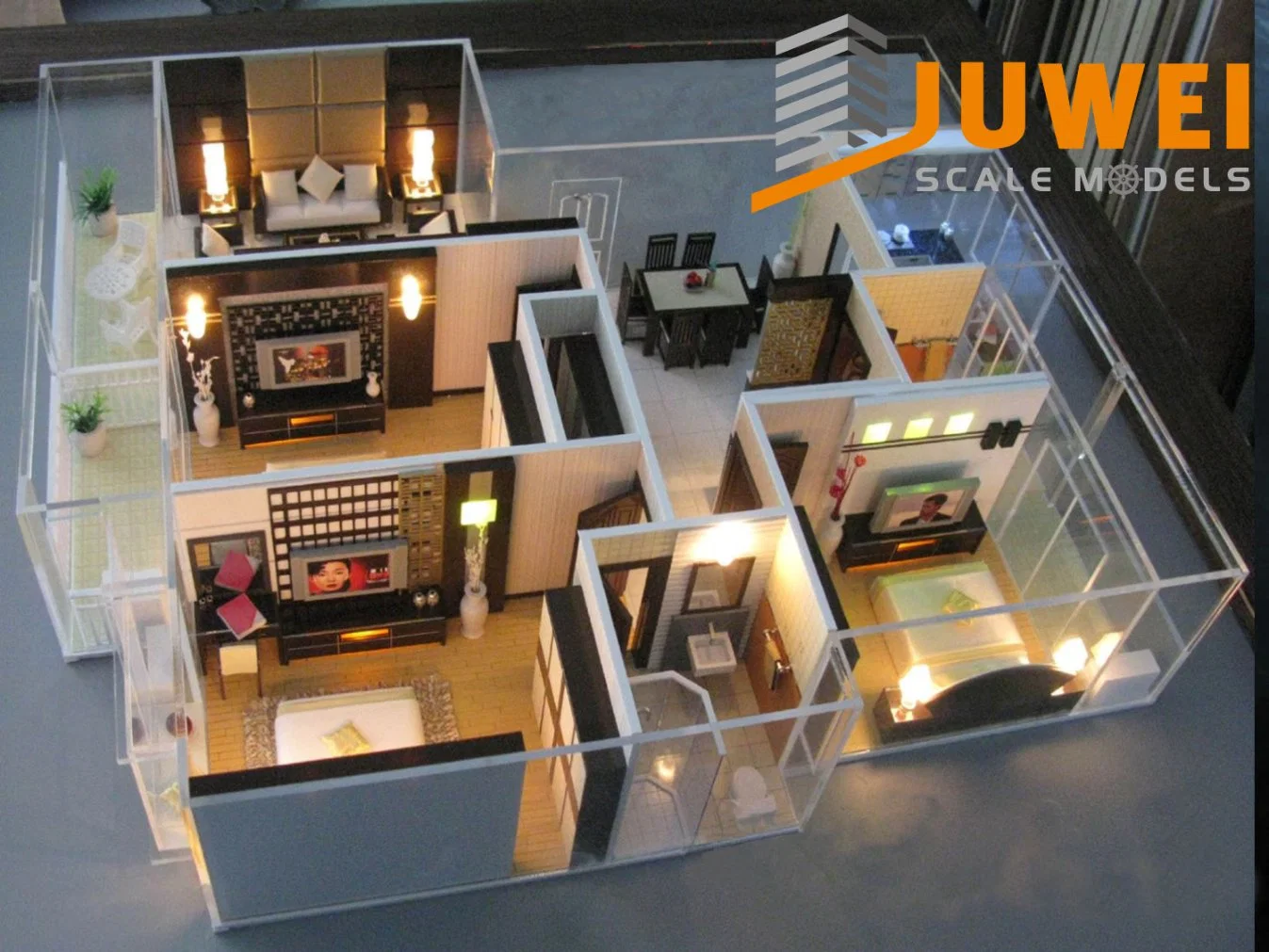 Layout arquitetônico modelo de construção de casas (JW-59)