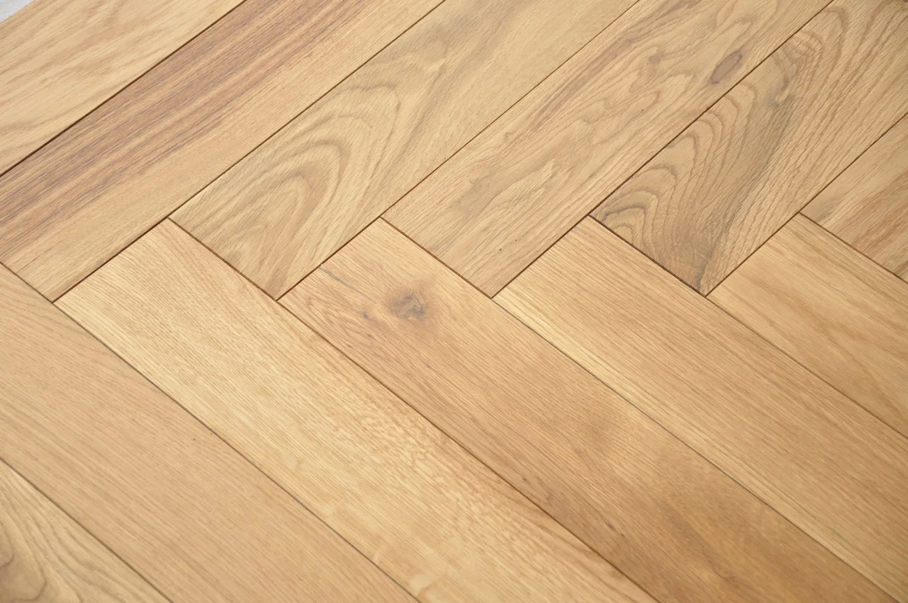 Tongue&Groove Herringbone Oak Hardwood Natural French Oak Manufactory +Parquet Flooring