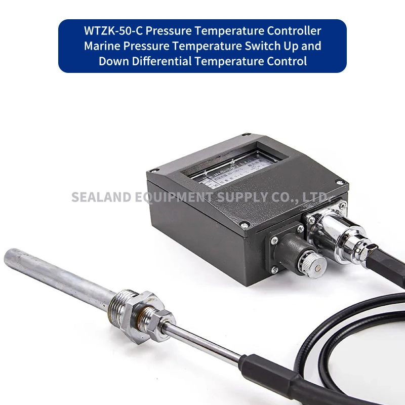 Interruptor do controlador de temperatura do tipo pressão Wtzk-50-C do controlador de temperatura Marine Temperature Controller (controlador de temperatura marítimo)